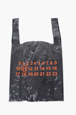  MM11 pvc Sheer Shopping Bag with leather inner
