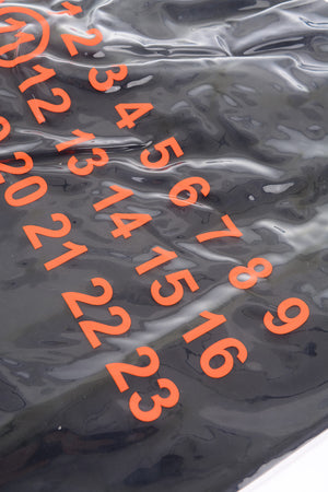  MM11 pvc Sheer Shopping Bag with leather inner