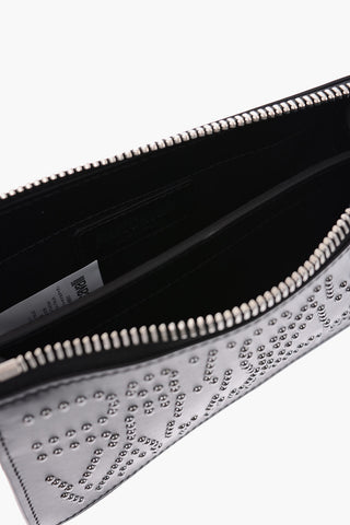 leather shoulder bag with studs