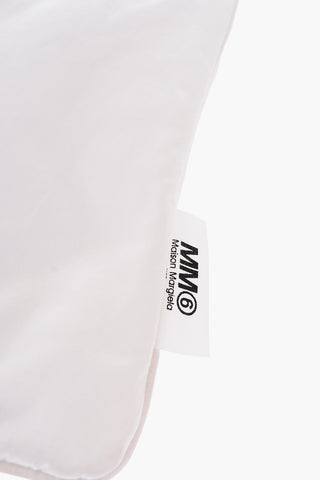 MM6 Satin Cotton Maxi Tote Bag