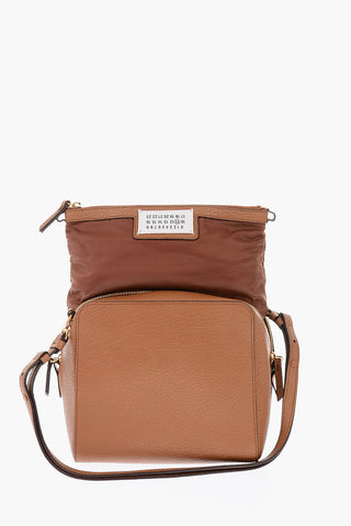 MM11 textured leather crossbody bag
