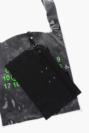  MM11 Sheer Shopping Bag with leather inner