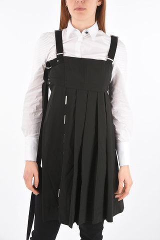 BLACK GOLD Pinny Dress DAIFAR with Pleated Detail