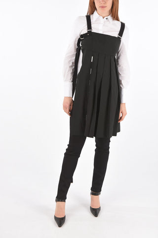 BLACK GOLD Pinny Dress DAIFAR with Pleated Detail