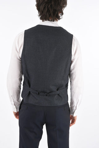 ID Pin Point Wirgin Wool Waistcoat