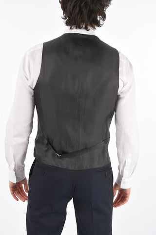 Double-breasted Gingham ACADEMY Vest