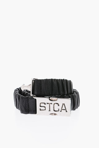30mm stretch leather belt