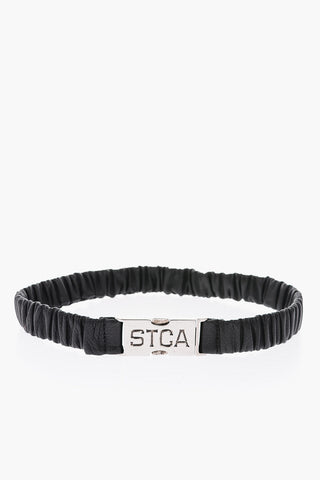 30mm stretch leather belt