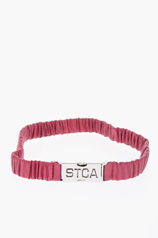  cintura stretch in pelle 30mm 