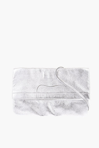 MM11 Metallic-leather Pouch with Removable Shoulder-strap