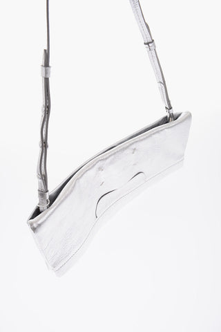 MM11 Metallic-leather Pouch with Removable Shoulder-strap