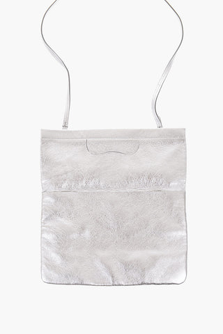 MM11 Metallic-leather Pouch with Removable Shoulder-strap