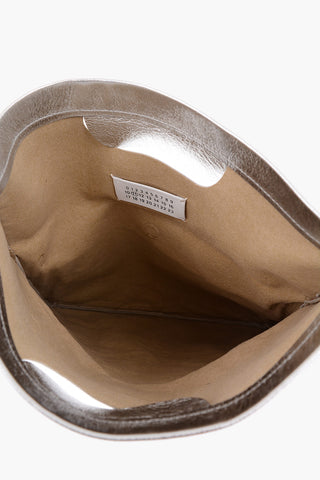 MM11 Metallic-leather Pouch with Removable Shoulder-strap