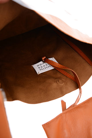 MM11 pvc Sheer Shopping Bag with leather inner