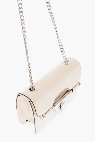 Borsa in pelle con tracolla a catena