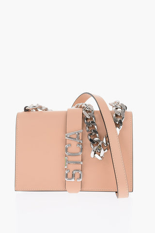 Leather Satchel Bag with Double Shoulder Strap