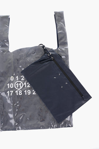 MM11 shopper bag with leather inner
