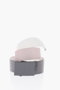 Fabric Belt with 30mm Eco-Leather Detail