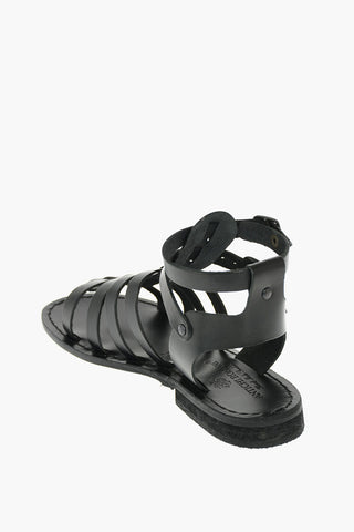 Cuir Sole Leather Slave Sandals
