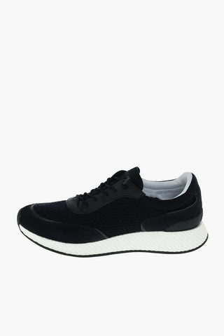 ZZEGNA leather and fabric PIUMA sneakers