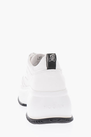 Sneakers in Pelle con Lacci Logati