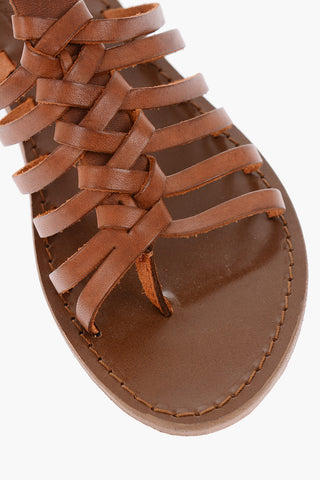 Cuir Sole Leather Thong Sandals