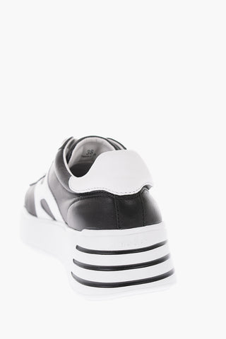 Rubber Sole REBEL Leather Sneakers