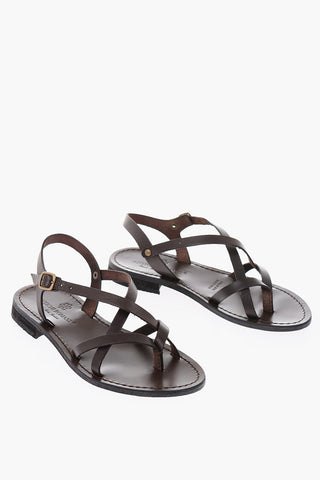 Cuir Sole Leather Thong Sandals
