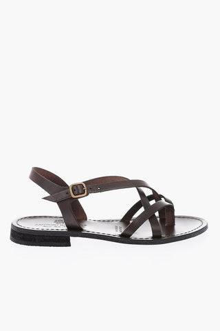 Cuir Sole Leather Thong Sandals