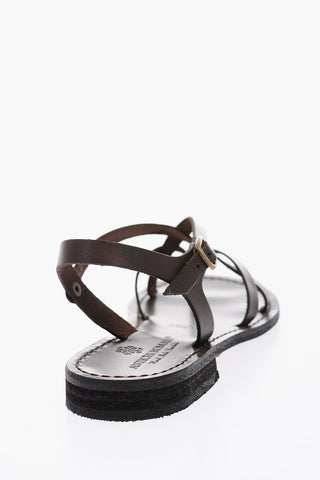 Cuir Sole Leather Thong Sandals