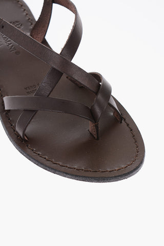 Cuir Sole Leather Thong Sandals