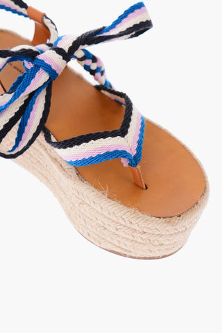 Raffia Wedge Platform Sandals