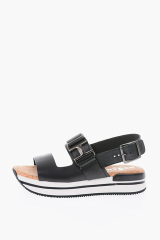 Rubber and Cork Sole Leather Sandals