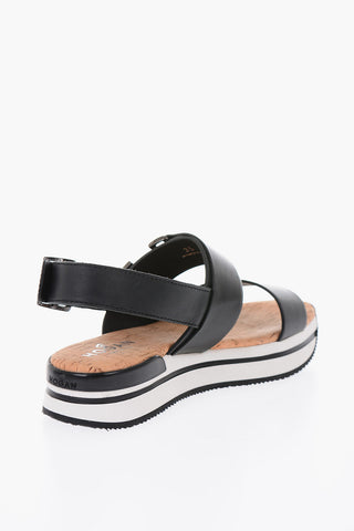 Rubber and Cork Sole Leather Sandals