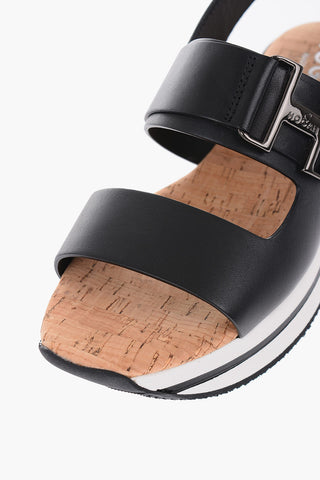 Rubber and Cork Sole Leather Sandals
