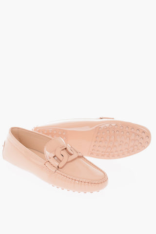 Front Decoration Patent Leather Loafers
