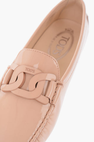 Front Decoration Patent Leather Loafers