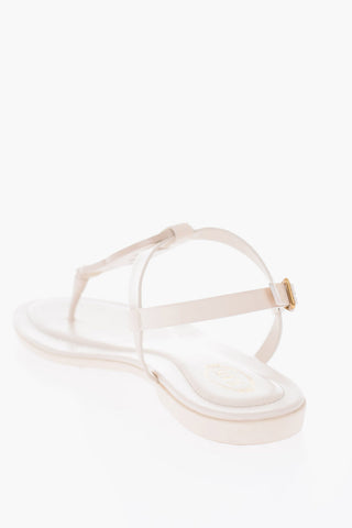 Patent Leather Thong Sandals