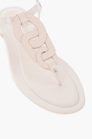 Patent Leather Thong Sandals