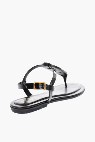 Patent Leather Thong Sandals