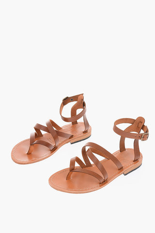 Cuir Sole Leather Thong Sandals