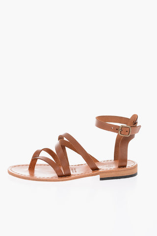 Cuir Sole Leather Thong Sandals