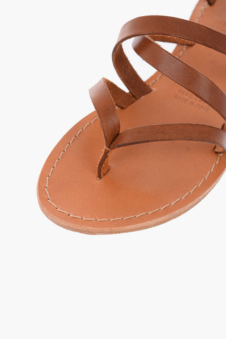 Cuir Sole Leather Thong Sandals