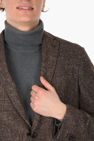 ID Unlined Wool Blend Blazer with Patch Pockets
