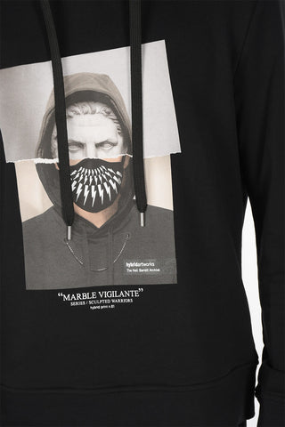 Felpa MARBLE VIGILANTE in Cotone con Cappuccio