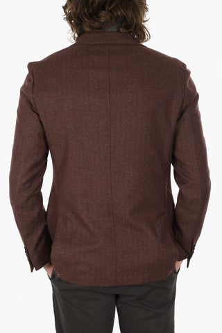 Multipocket GATE Herringbone Wool Blend Blazer