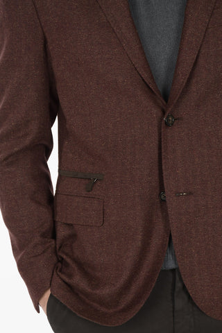 Multipocket GATE Herringbone Wool Blend Blazer