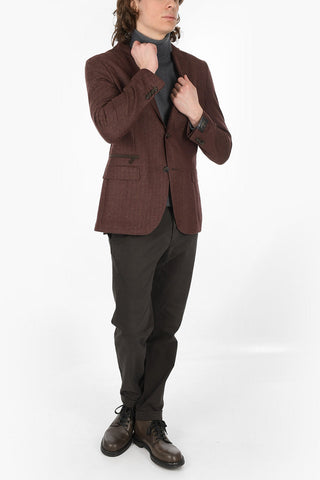 Multipocket GATE Herringbone Wool Blend Blazer