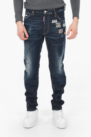 Jewel Brooch and Studs COOL GUY FIT Denims