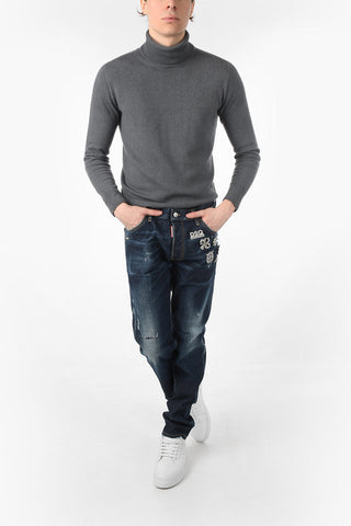 Jewel Brooch and Studs COOL GUY FIT Denims